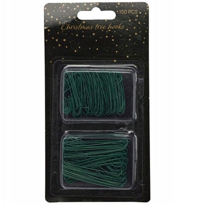 Picture of Zawieszki haczyki na bombki zielone 3,5/6 cm 150 szt.