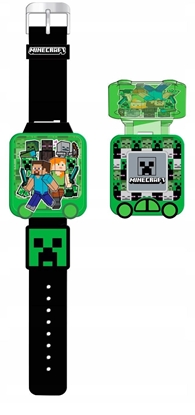 Изображение Zegarek Edukacyjny Dla Dziecka Dzieci Minecraft Stoper Budzik Gry / Min4148