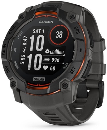 Attēls no Zegarek sportowy Garmin Instinct 3 Solar - 50mm Czarny (010-02935-00)