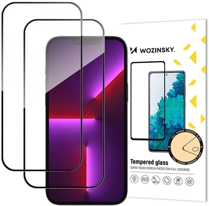 Attēls no Zestaw 2 szkie hartowanych Wozinsky Full Glue Tempered Glass na iPhone 17 / 16 Pro