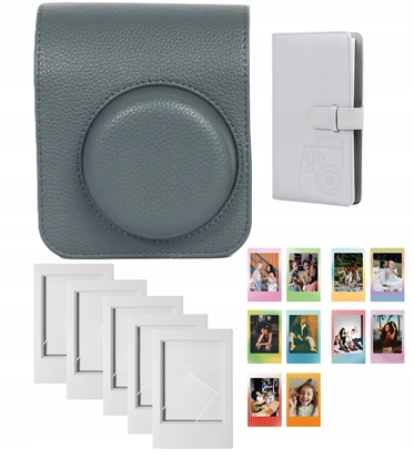 Picture of Zestaw 4w1 Futera Album 96x Ramki Naklejki Do Fuji Fujifilm Instax Mini 41 / Szary
