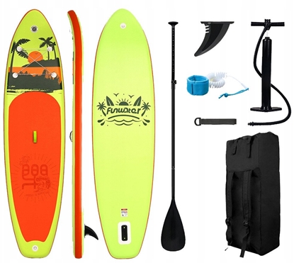 Attēls no Zestaw Deska SUP Paddleboard do Pywania 7w1 óta KUBISPORT 335x84x15 cm