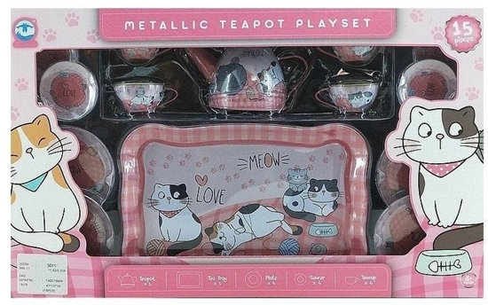 Picture of Zestaw do herbaty metalowy 15el