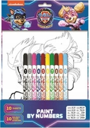 Picture of Zestaw do malowania po numerkach 20 elementów Psi Patrol Paw Patrol