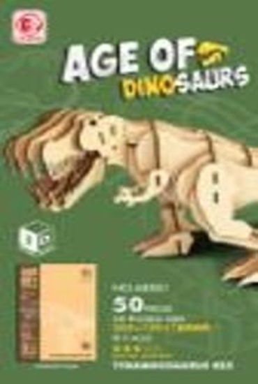 Picture of Zestaw Drewniane Puzzle 3D Model Tyranozaur Rex Do Skadania 50 Elementów