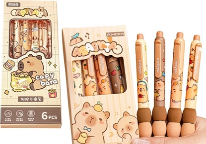 Attēls no Zestaw Dugopisów Z Kapibar 6 Sztuk Niebieski Tusz