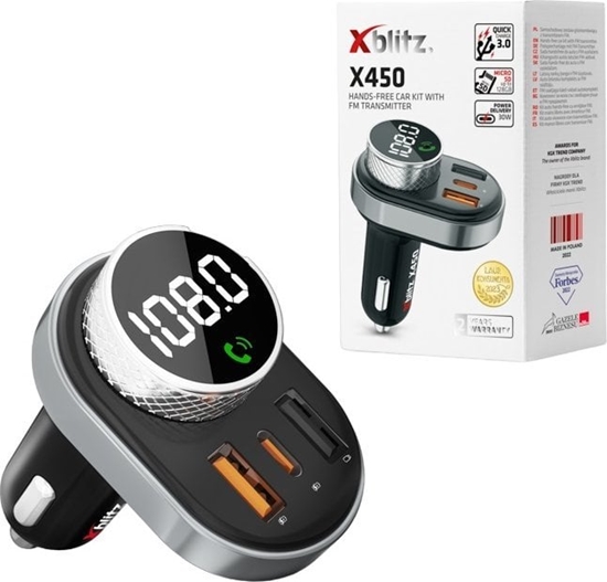 Picture of Zestaw gonomówicy Xblitz Zestaw gonomówicy Xblitz X450 Bluetooth