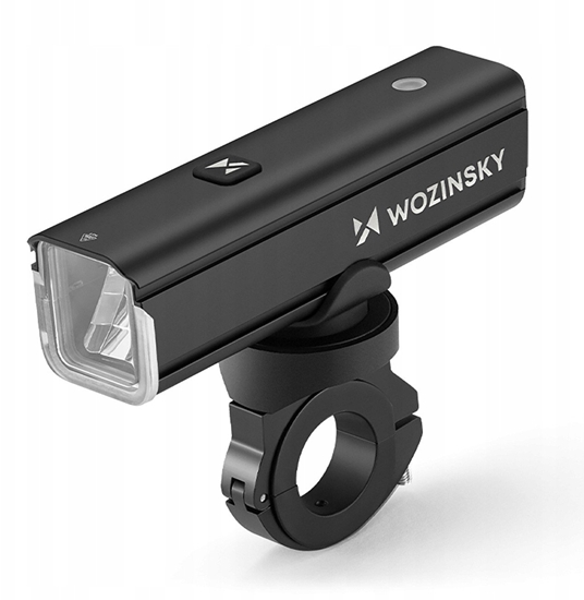 Picture of Zestaw lampek rowerowych Wozinsky WSBLB3 przednia (1000 lm) i tylna USB-C - czarny