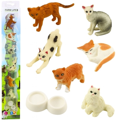 Picture of Zestaw mini figurki koty 4-6cm 7szt