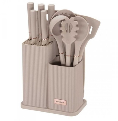 Picture of ZESTAW NOY I PRZYBORÓW KUCHENNYCH Z DESK W STOJAKU KLAUSBERG KB-7935