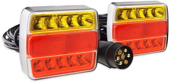 Picture of Zestaw wiate led do przyczepki na magnes 12v amio-02141