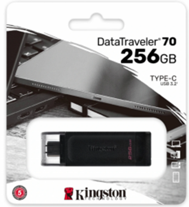 Attēls no Zibatmiņa Kingston DataTraveler 70 256GB 