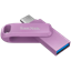 Picture of Zibatmiņa SanDisk Ultra Dual Drive Go USB-A / USB Type-C 256GB Lavender
