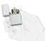 Attēls no Zippo Lighter 14 Sterling Silver Vintage