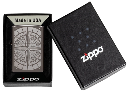 Изображение Zippo Lighter 29232 Black Ice® Compass