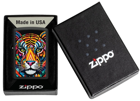 Изображение Zippo Lighter 46235 Tiger Stripes Design