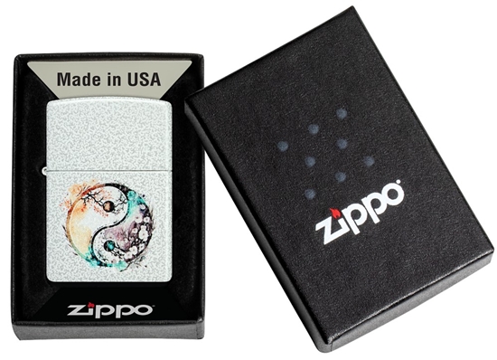 Picture of Zippo Lighter 46249 Floral Yin and Yang Design