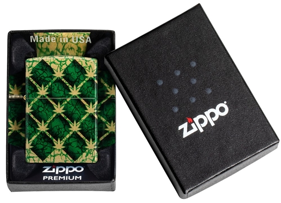 Picture of Zippo Lighter 46265 Argyle Leaf Design