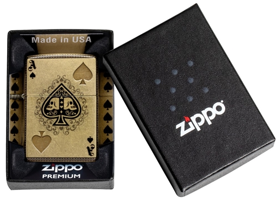 Picture of Zippo Lighter 46388 Ace of Skulls Design