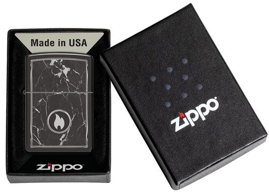 Picture of Zippo Lighter 46571 Marble Flame Design