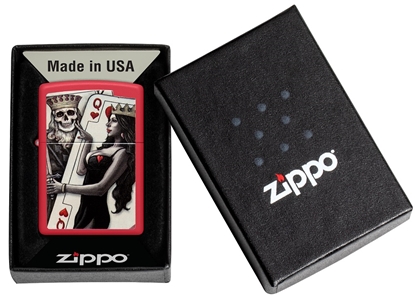 Attēls no Zippo Lighter 48624 Skull King Queen Beauty