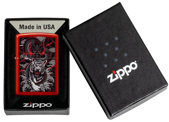 Picture of Zippo Lighter 48933 Dragon Tiger Design