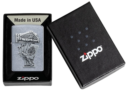 Picture of Zippo Lighter 49536 Dead Mans Hand Emblem Design