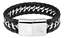 Attēls no Zippo Steel Braided Leather Bracelet 22 cm
