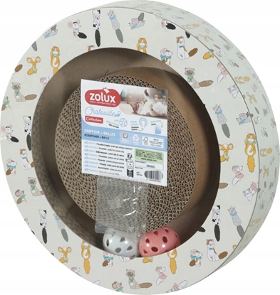 Picture of Zolux Chatouille Drapka tekturowa okrga z pikami i kocimitk