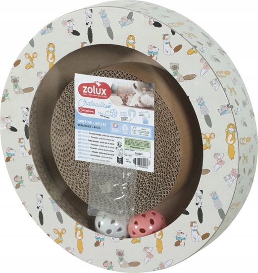 Picture of Zolux Chatouille Drapka tekturowa okrga z pikami i kocimitk