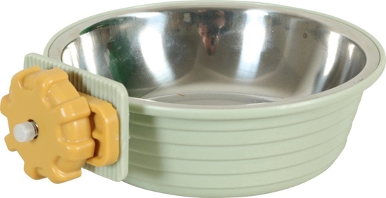 Picture of ZOLUX Karmnik dla królika i kawii do mocowania plastik/inox COSY 350ml ziel