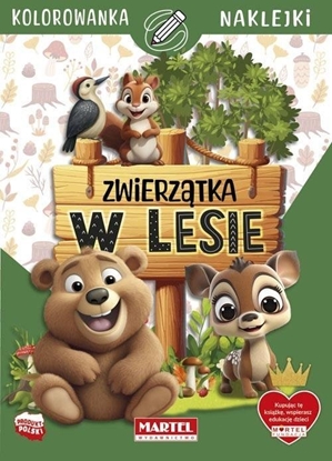 Picture of Zwierztka w lesie z naklejkami