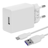 Picture of - OBAL:ME Wall Charger USB-A 10W + USB-A/USB-C Cable 1m White