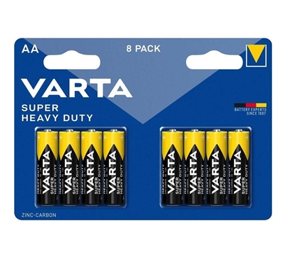 Picture of - Varta Super Heavy Duty AA Battery 8pcs