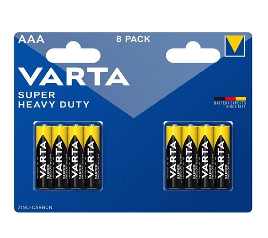 Picture of - Varta Super Heavy Duty AAA Battery 8pcs