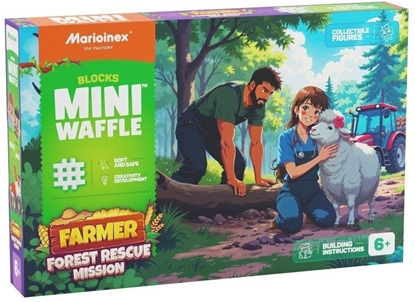 Изображение Marioinex Klocki waffle Farmer Lena akcja ratunkowa 100elementów (07573)