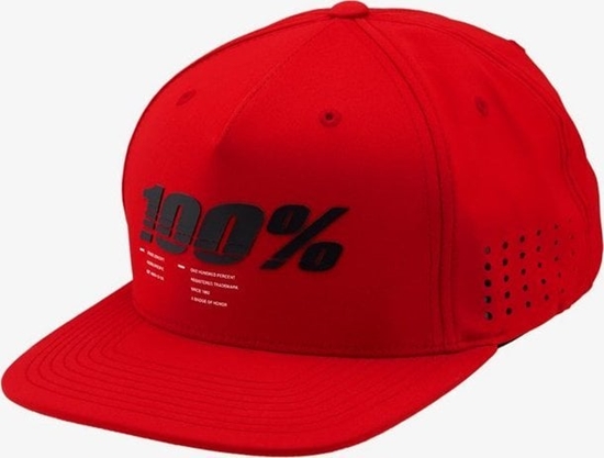 Picture of 100% Czapka z daszkiem 100% DRIVE Snapback hat red (NEW)