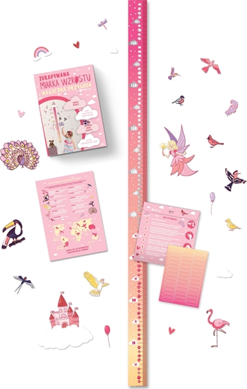 Picture of 1DEA.me MIARKA WZROSTU ZDRAPKA DLA DZIEWCZYNEK MAGICZNA PRZYGODA