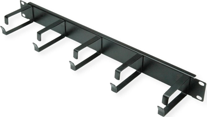 Изображение 1U kabeļu organizators, melns, Value