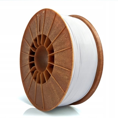 Attēls no 3D plastikas ABS+ balta 1.75mm 1kg Rosa3D