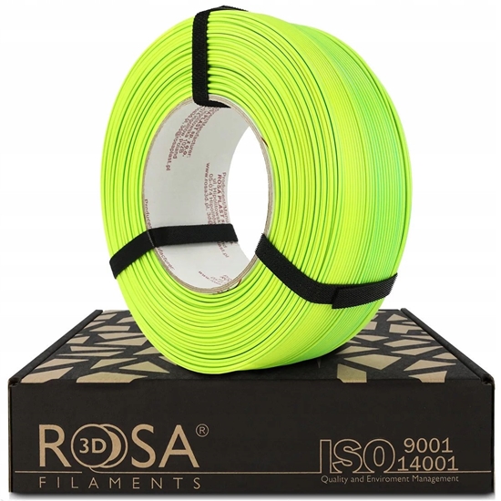 Picture of 3D plastikas PLA dvipuse Neon Mojito (neonine geltona + zalia) 1kg refill pakuote Rosa3D