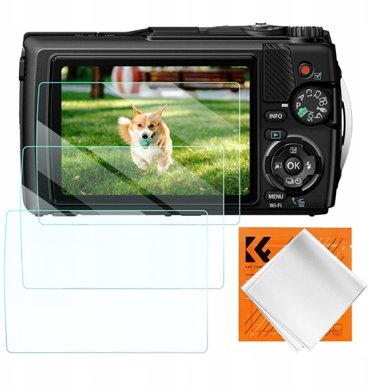 Изображение 3x Zestaw Osona Szko 9h Na Ekran Olympus Tg-7, Tg-6, Tg-5, Tg-4 / K&f Concept / Sku.2200