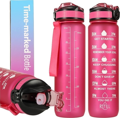 Attēls no 4kom.pl Butelka na wod bidon 1l róowa