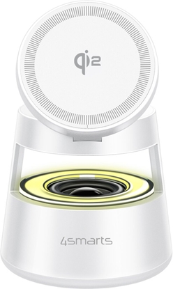 Picture of 4smarts 541535 adowarka do urzdze przenonych Zestaw suchawkowy, Smartfon, Smartwatch Biay USB Bezprzewodowe adowanie Wewntrzna, Zewntrzna