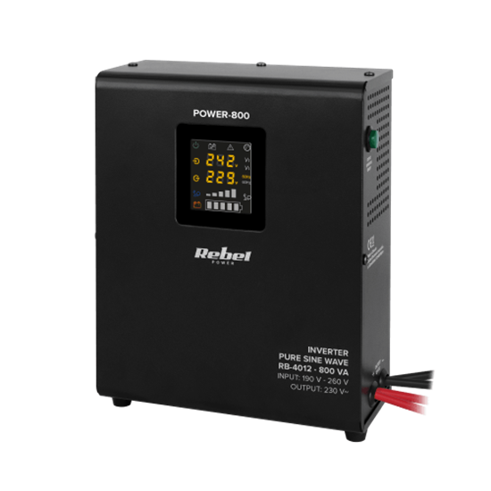 Изображение 500W, Tīras Sinusoīdas Invertors - UPS, Rezerves Elektrība Apkures Sistēmām, var montēt pie sienas