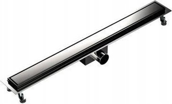 Picture of 600 liniowe odwodnienie prysznicowe AQUA STEEL LA z rusztem szlifowanym SZGM (S)