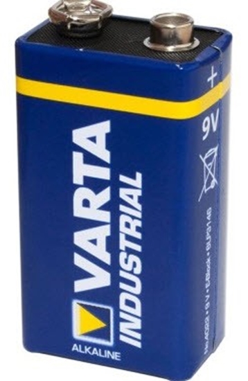 Picture of 6LR61/9V  baterijas Varta Industrial Alkaline MN1604/4022 iepakojumā 1 gb.