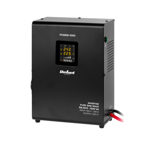 Picture of 700W, Tīras Sinusoīdas Invertors - UPS, Rezerves Elektrība Apkures Sistēmām, var montēt pie sienas