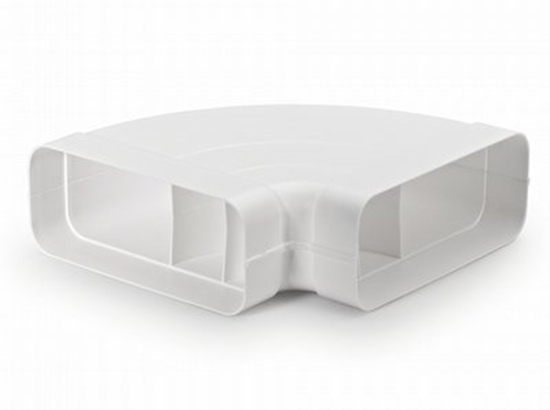 Picture of 90* bøjning, horisontal, flad 89 x 222 mm.