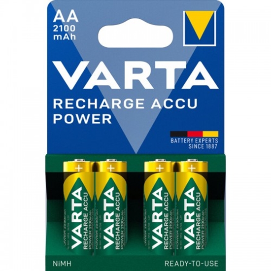 Изображение AA / LR06 akumulatori Varta READY2USE Ni-MH 2100 mAh/56706 iepakojumā 4 gb.